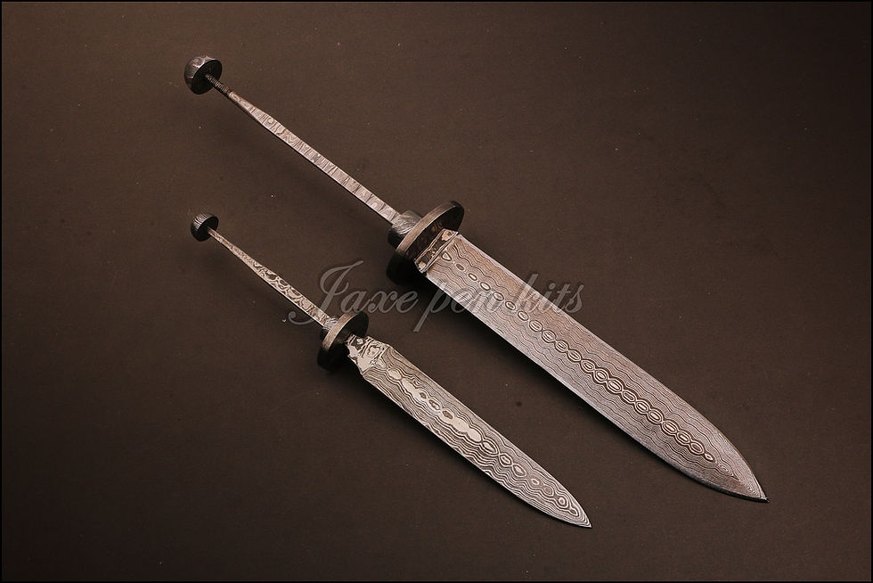 Thumbnail: Threaded Tang Dagger Style Matched Set