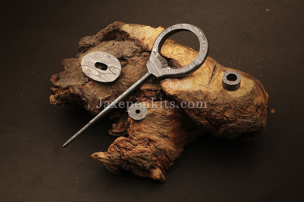 Thumbnail: Damascus Steel Bottle Opener Kit