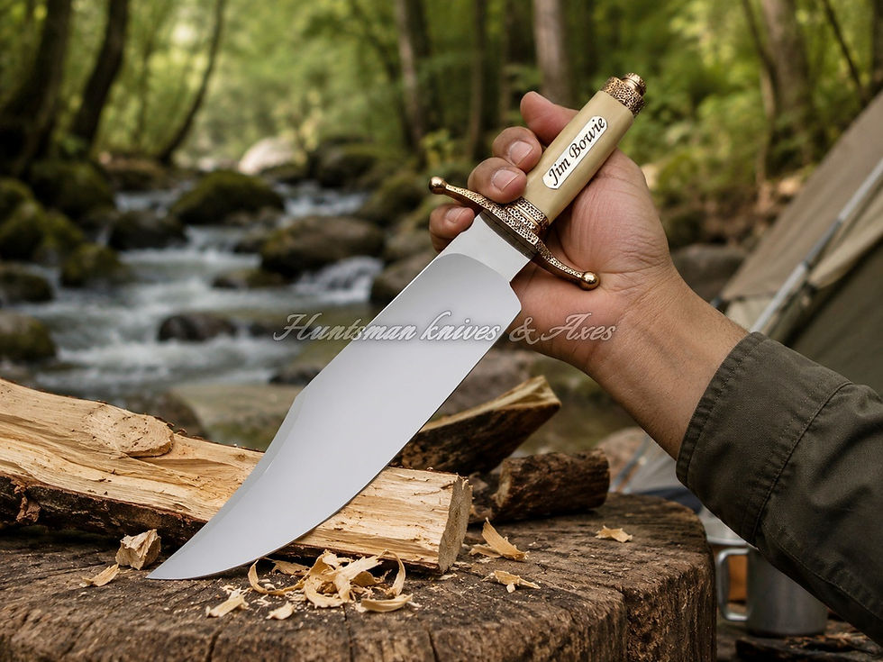 Thumbnail: Custom Made Hand Forged 5160 Spring Steel SmithWick(Jim's)  BOWIE REPLICA