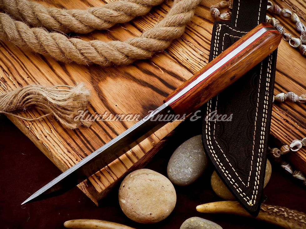 Thumbnail: Hand Forged Kelgini StyleDamascus Steel Tanto
