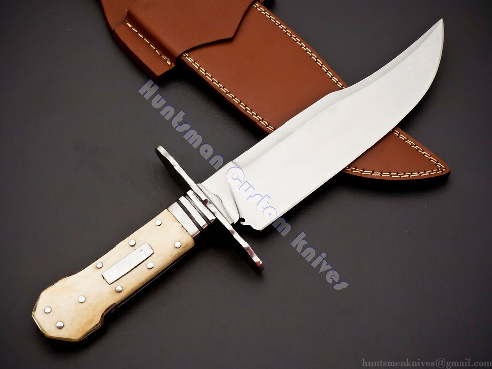 Thumbnail: Custom Made hand Forged 5160 Spring Steel Dog Bone Bowie