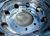 送料無料 新車外し 4軸低床 外側用 アルコア アルミホイール ISO 平面