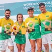 Com títulos inéditos, Brasil faz dobradinha nos pódios feminino e masculino no Mundial de Futevôlei