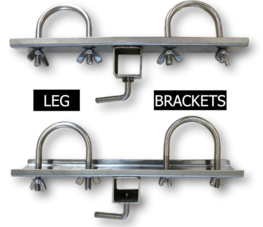 Miniatura: 62" Long Stainless Steel Tripod Spit Rotisserie