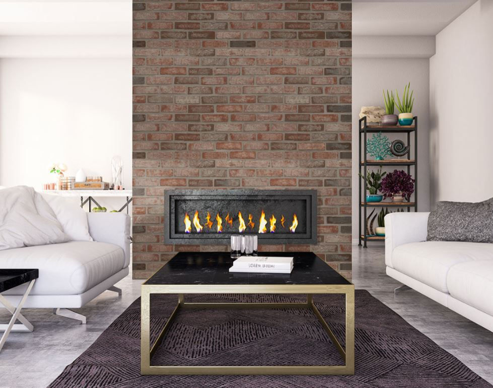 Thumbnail: 2.25"X7.5" NOBLE RED CLAY BRICK TILE PANEL - 8.7 sq.ft/box