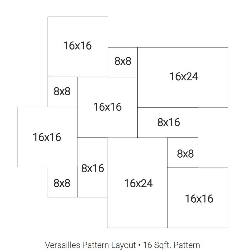 Thumbnail: PATTERN GRAY MIST GRANITE PAVER - 1KIT (16sq.ft)