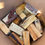 Miniatura: 3"-5" Chunks Brick Oven Hickory Wood. Natural Hardwood. 12-15Lb. 860 cu in