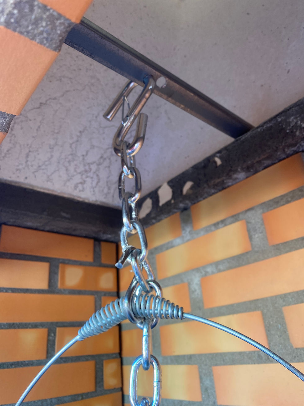Miniatura: Outdoor Portable Hanging Rack for Pots with Adjustable Chain