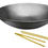 Thumbnail: 14" Pre-seasoned Cast Iron Wok Set