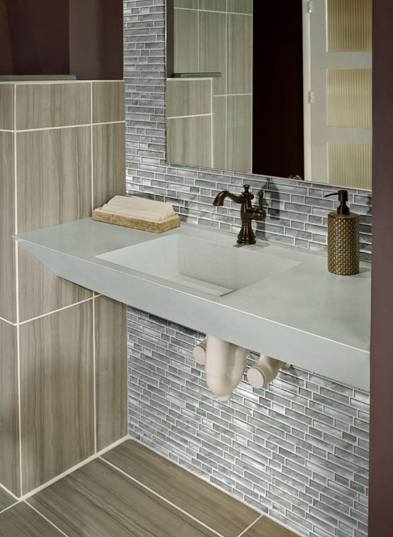 Thumbnail: SILVER CANVAS INTERLOCKING TILE -  9.7 sq.ft/box