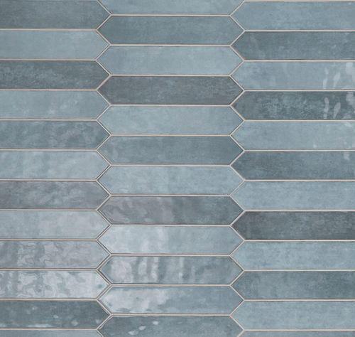 Picket Rustic Tile RENZO DENIM CERAMIC PICKETT TILE - 12.4 sq.ft/box | Pedra Rustica US