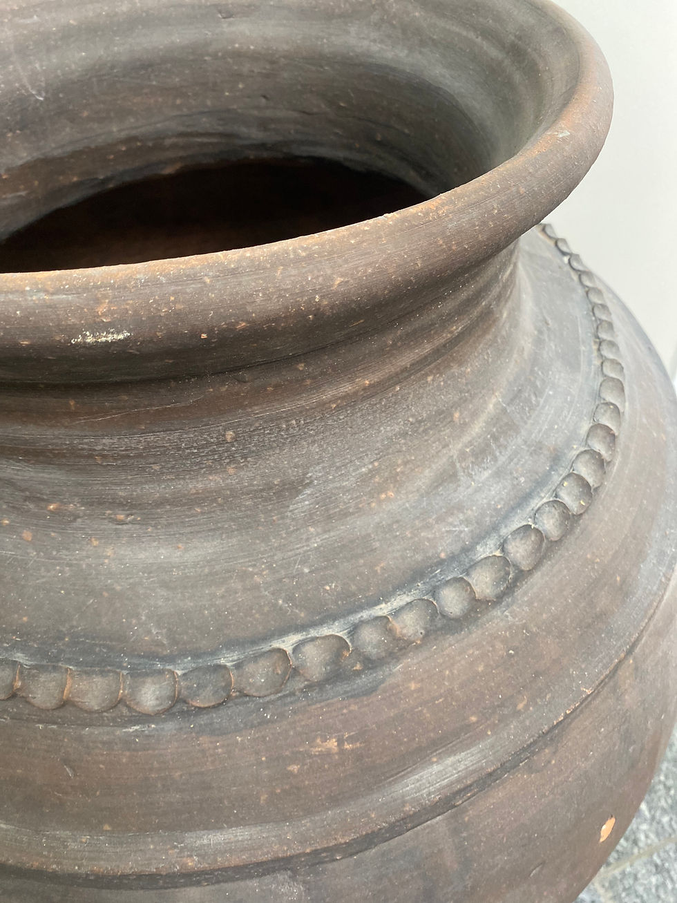Thumbnail: Handmade Terracotta Olive Jar Antique Replica 39"H x 30" DIA