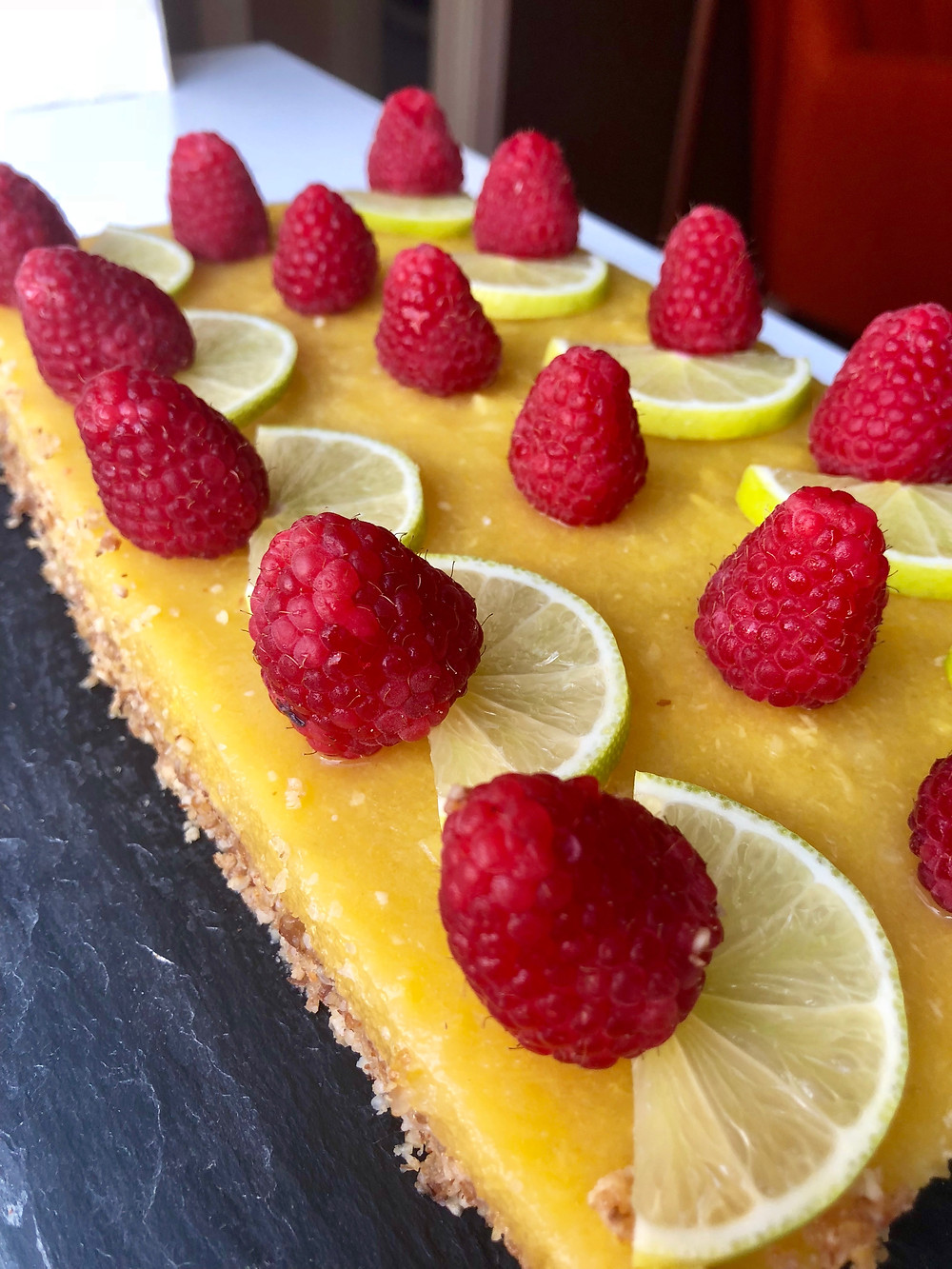 Mango/lime-moussekage