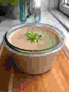 Tahin, soja, lime, ingefær, hvidløg