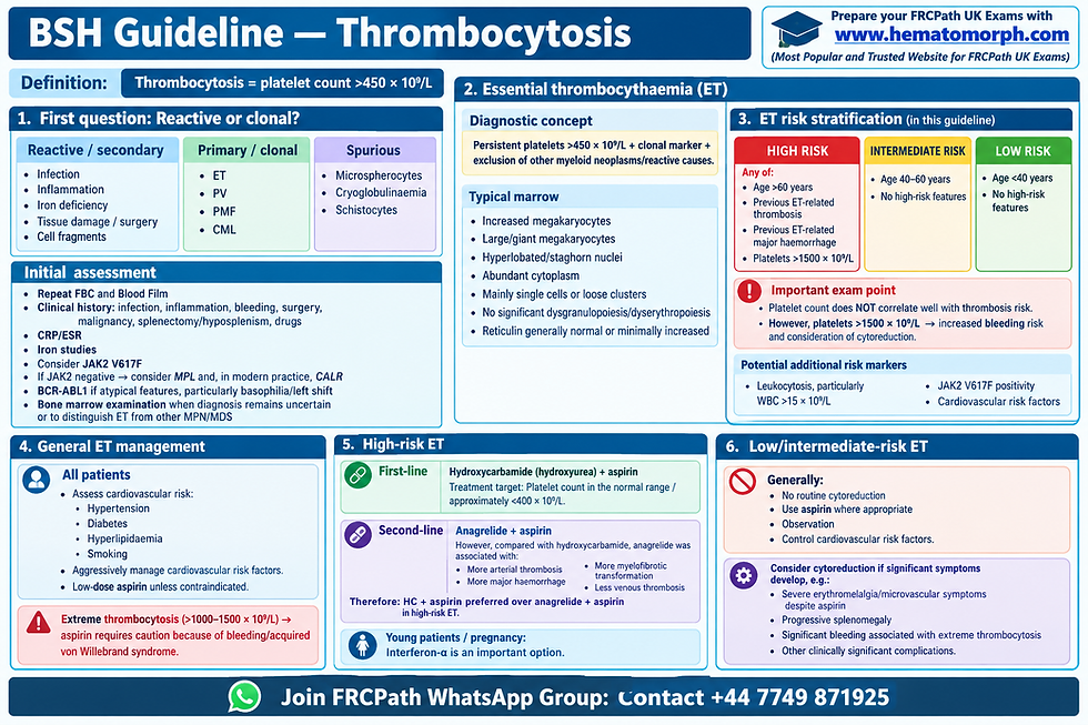 Thrombocytosis-BSH Guidelines