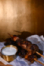 Crispy Garlic Chicken Skewers