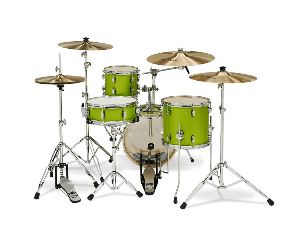 Miniature : BATTERIE PDP BY DW NEW YORKER 16 ELECTRIC GREEN SPARKLE