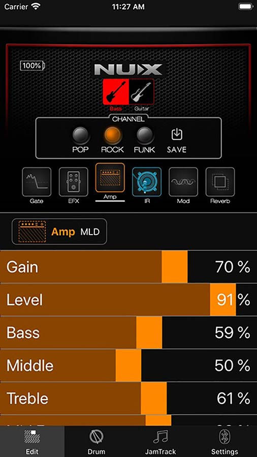 Miniature : AMPLI GUITARE BLUETOOTH NUX MIGHTY-LBT