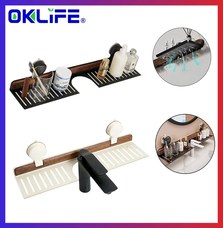 Sink Storage Rack Suction Cup Bathroom Shelf