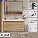 Smart Mirror Bathroom Vanity with Basin view 9