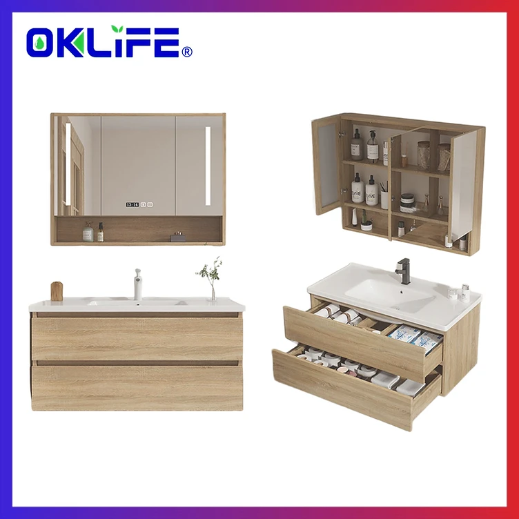 Smart Mirror Bathroom Vanity with Basin