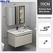 SUS 304 Stainless Steel White Bathroom Mirror Cabinet Set view 11