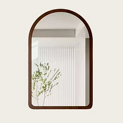 Solid Wood Arched Makeup Mirror alternate view