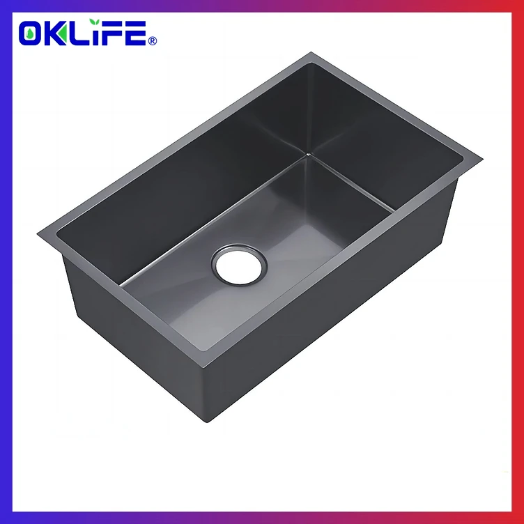 304 Stainless Steel Undermount Kitchen Sink - Black