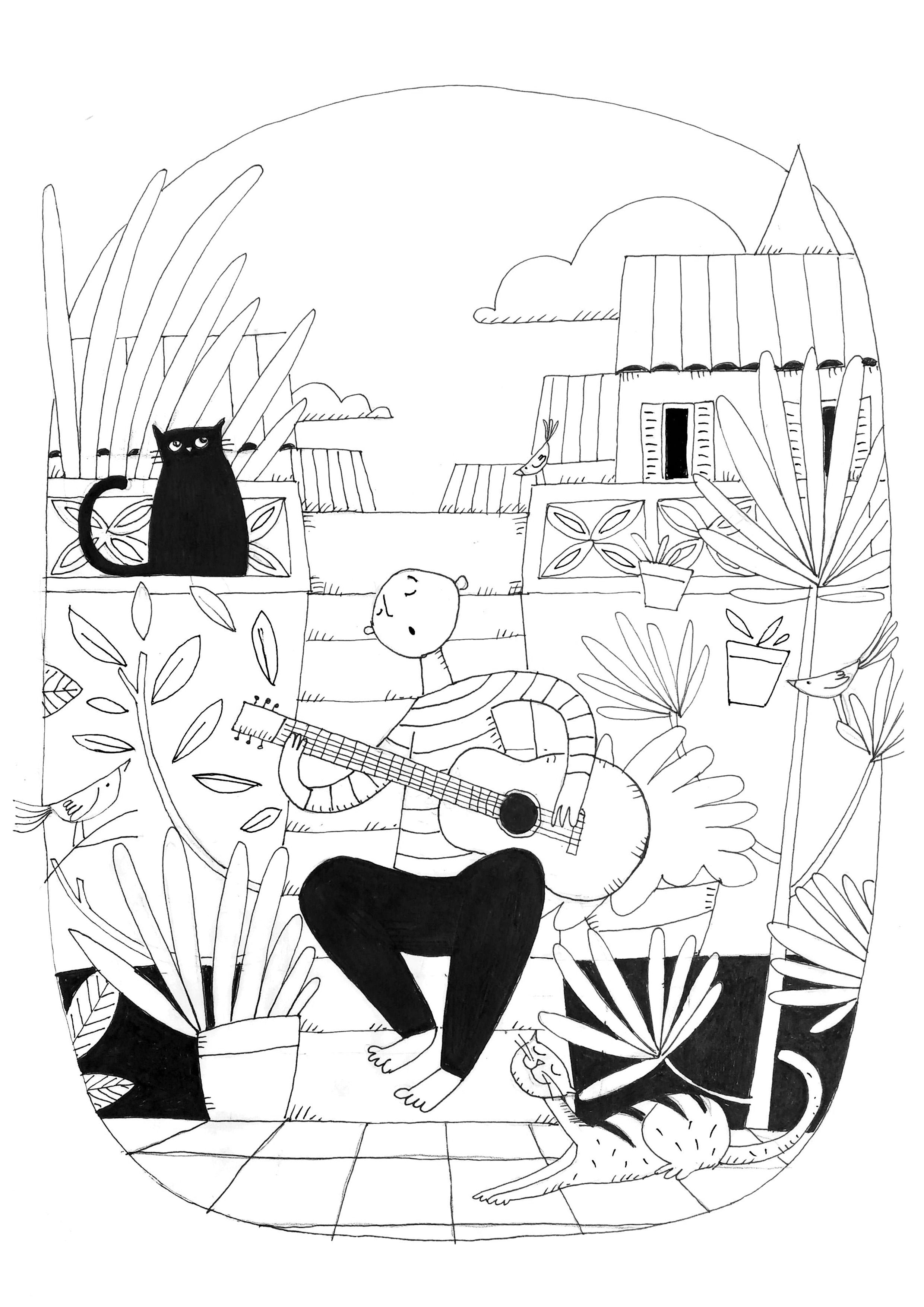 trovador entre los tejados