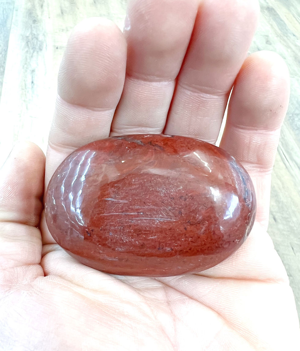 Galet jaspe rouge
