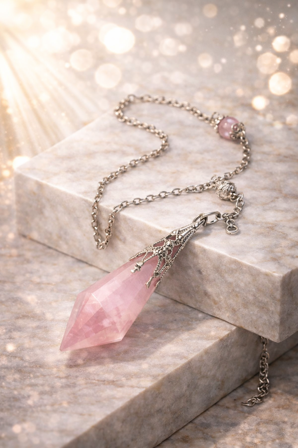 Pendule en Quartz Rose