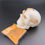 Miniature : Crâne agate blanche