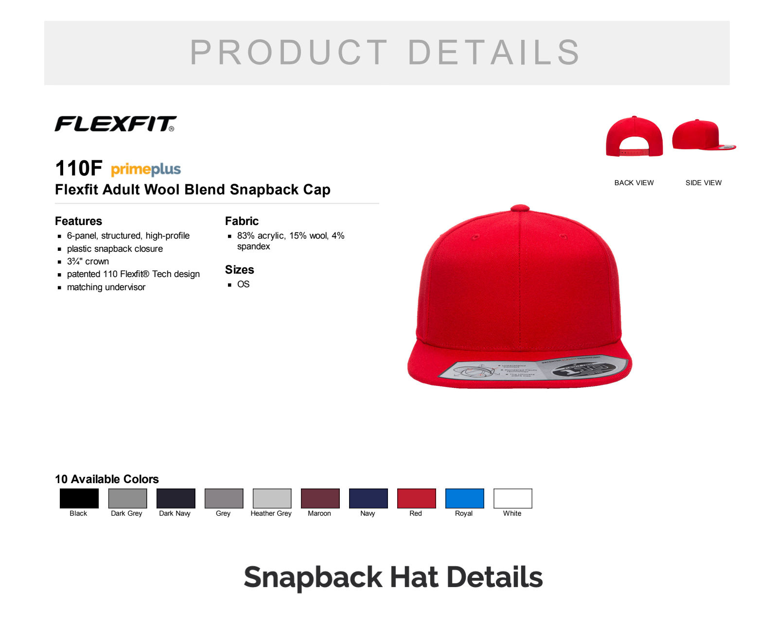12 Custom Hats