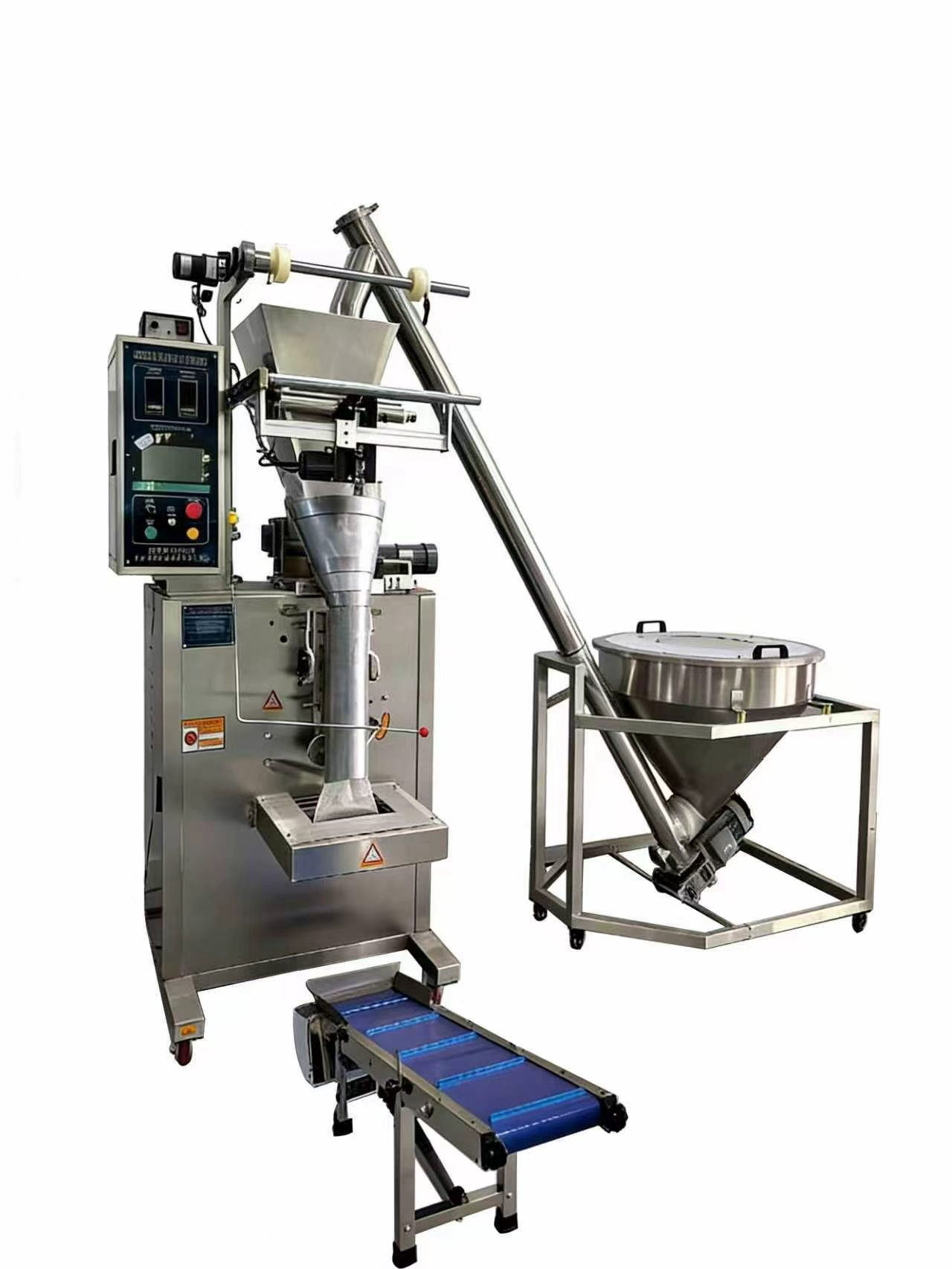 1kg Powder Packaging Machine with auto loader and conveyor