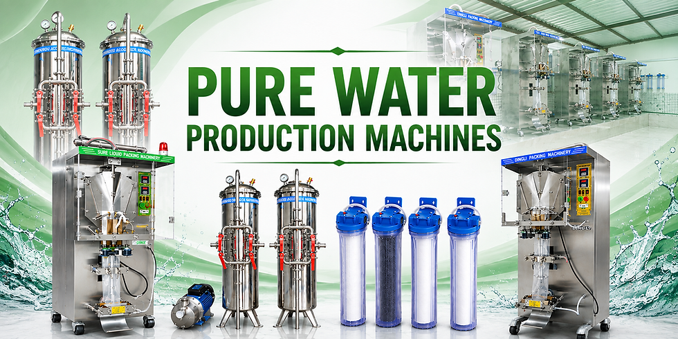 Pure water machines for sachet water production and packaging in Nigeria