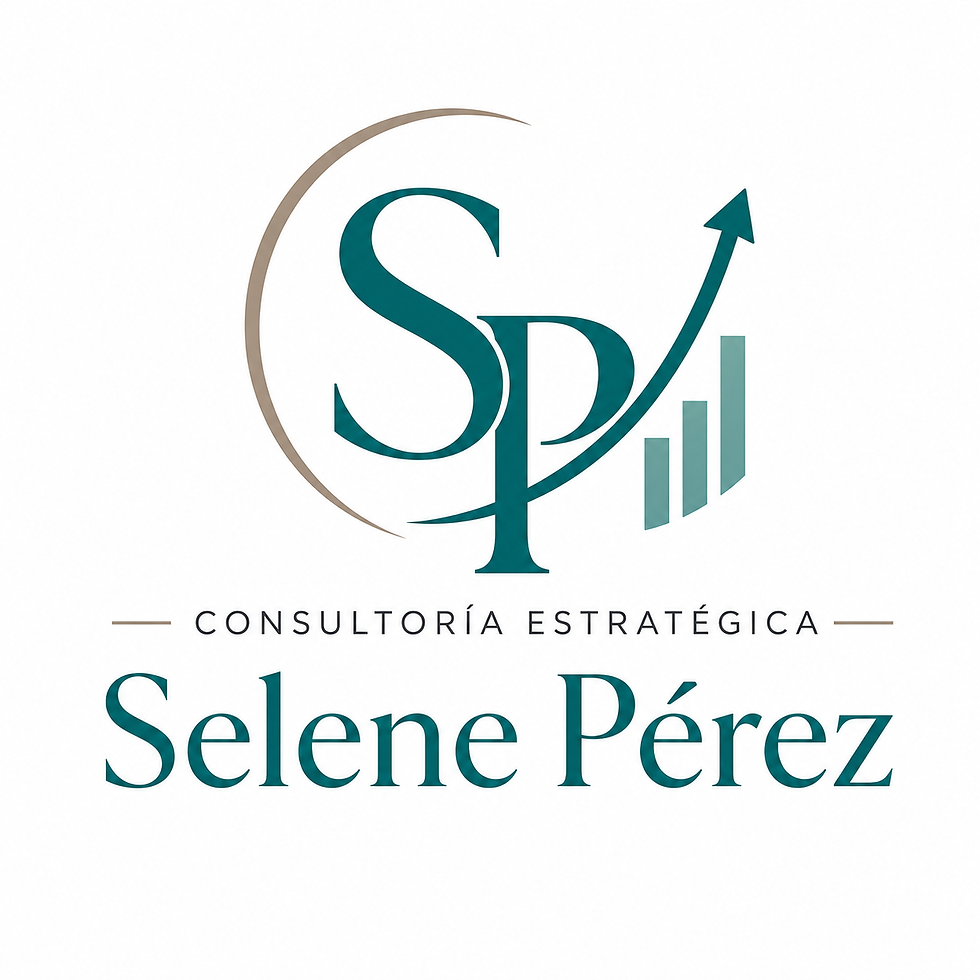 Logo de Selene Pérez, consultoría empresarial estratégica.