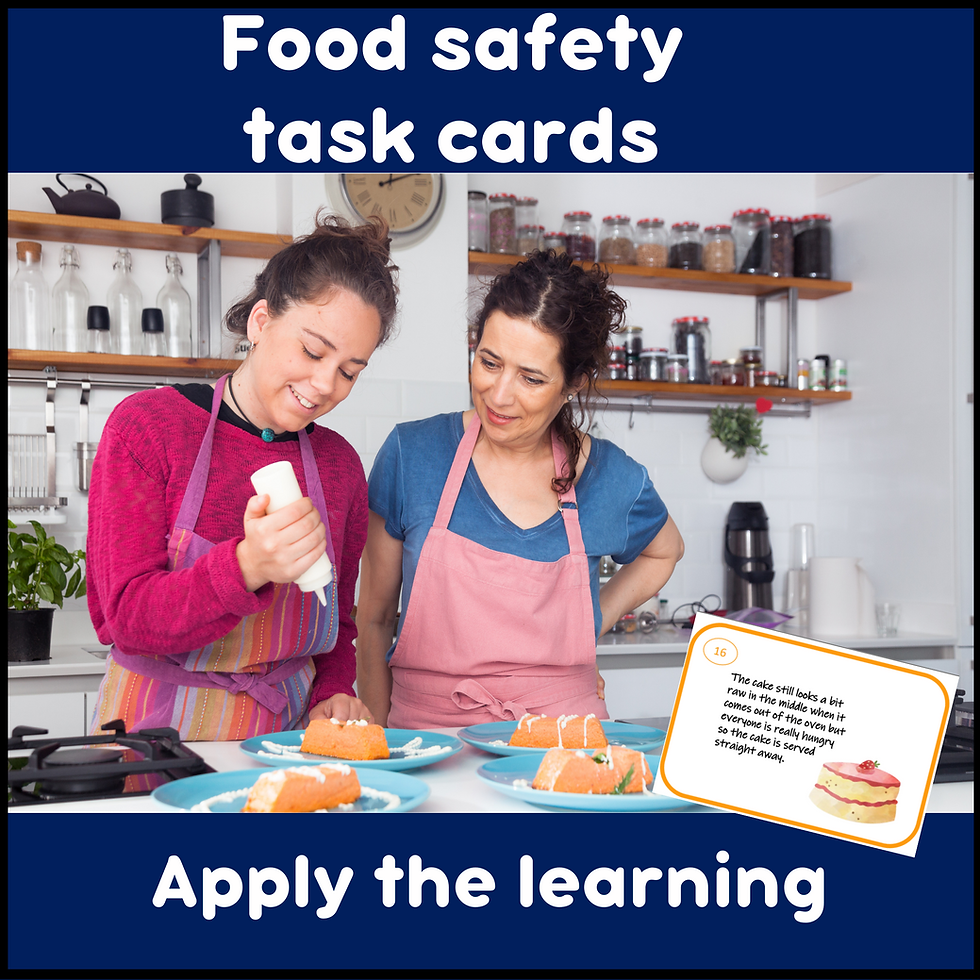 Thumbnail: Food handling scenarios task cards