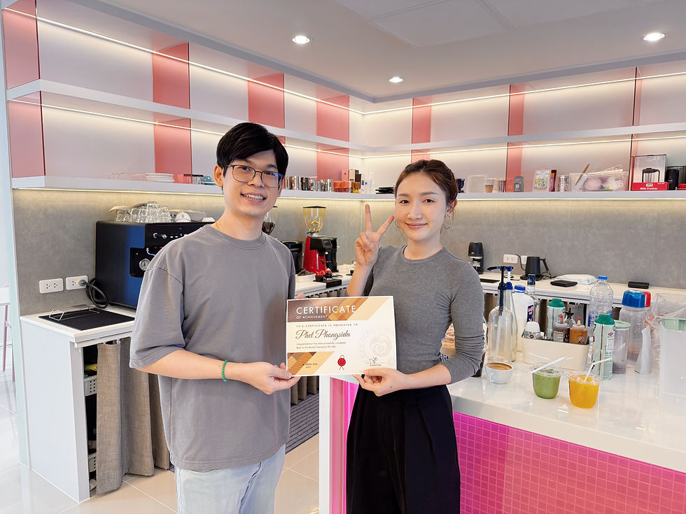 ห้องสอนชงกาแฟ ของ Flit ดูทันสมัย สวยงาม มีเอกลักษณ์