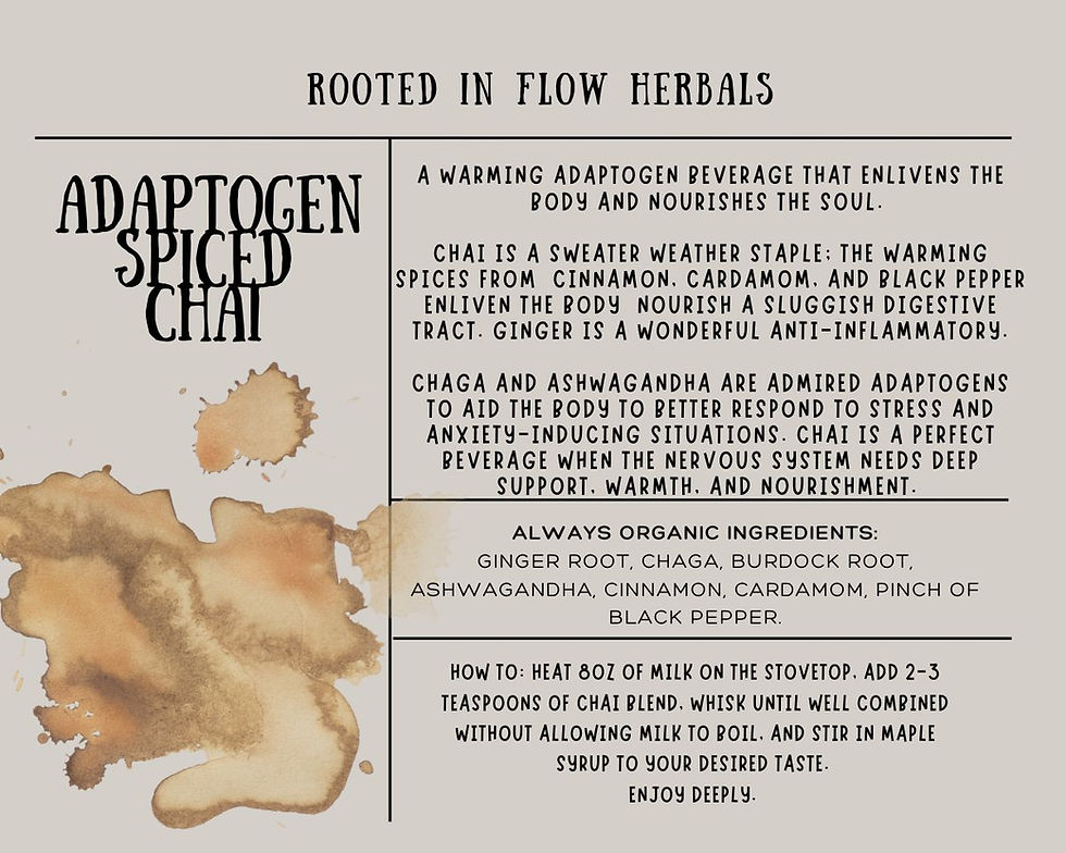 Adaptogen Chai Blend