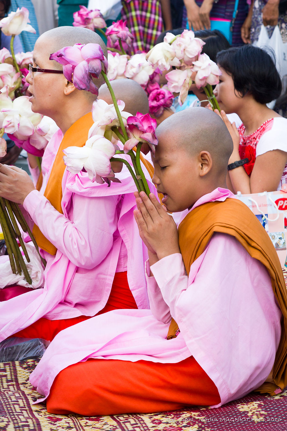 Girl praying - Myanmar