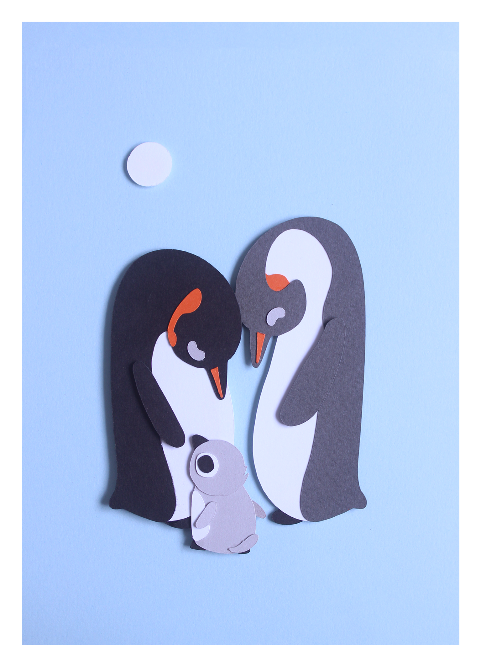 Penguin Family Print