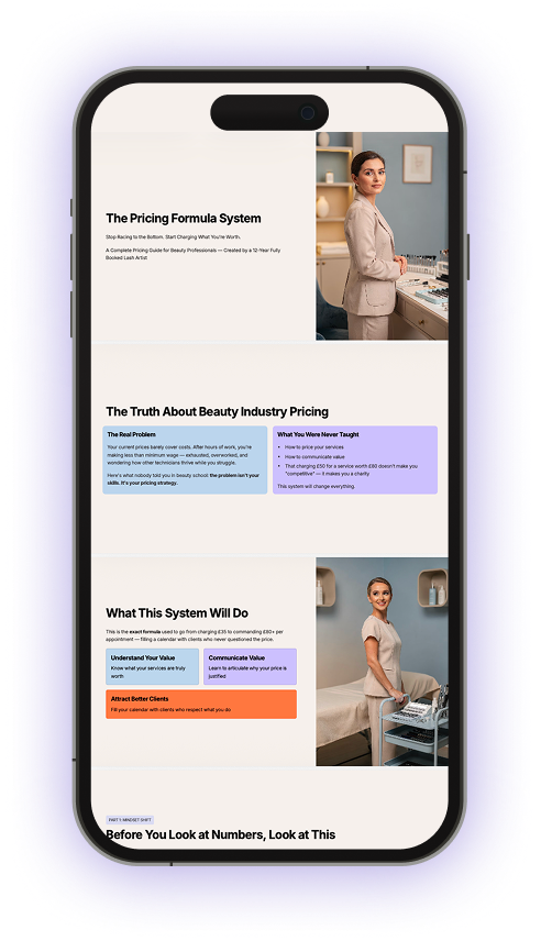 Professional lash extension guides and beauty education resources