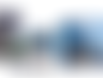 Before-and-after pics show piles of trash in the images to the left, a clean concrete outside floor on the right.