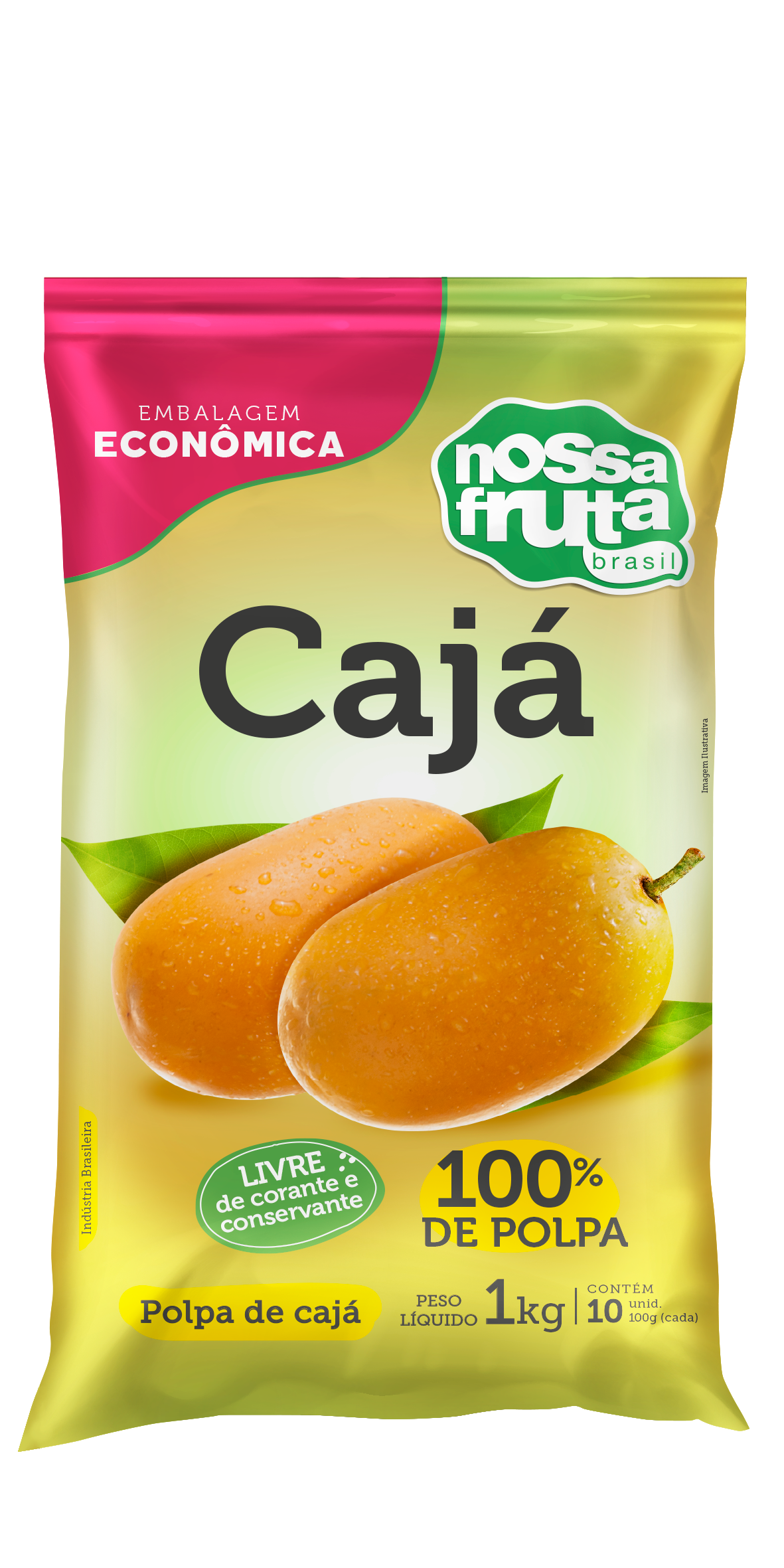 Polpa de Cajá Nossa Fruta pct 1kg
