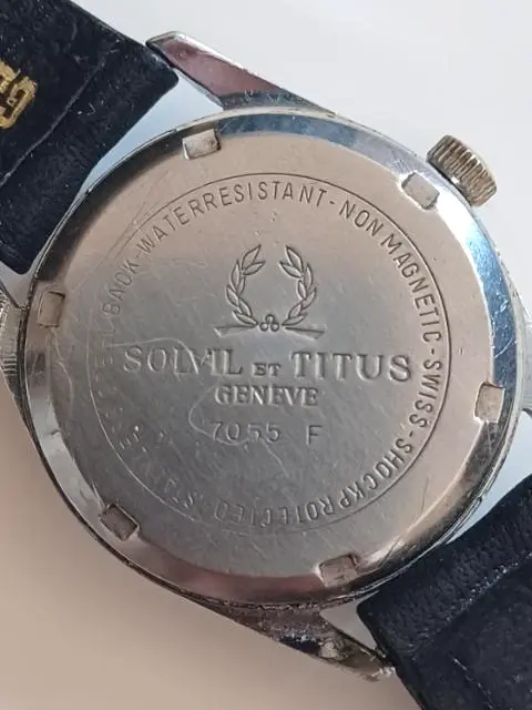 Thumbnail: VINTAGE - SOLVIL ET TITUS Geneve 7055 F Men's Watch - SWISS Made / 17 Jewels