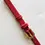 Thumbnail: 8mm - Red / Smooth Surface Leather Watch Band - ( Gold Buckle )