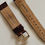 Thumbnail: 20mm- Brown Bamboo Pattern Watchband - Gold Buckle/ Pins Included (#10)