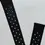 Thumbnail: 18mm - Ventilated Black / Plastic Watch Band - ( Silver Buckle )