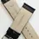 Thumbnail: 26mm / Long - Black Bamboo Pattern Leather Watch Band - (Silver Buckle / w pins)