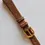 Thumbnail: 14mm - Tan Lizard Style / Smooth Leather Watch Band - ( Gold Buckle )